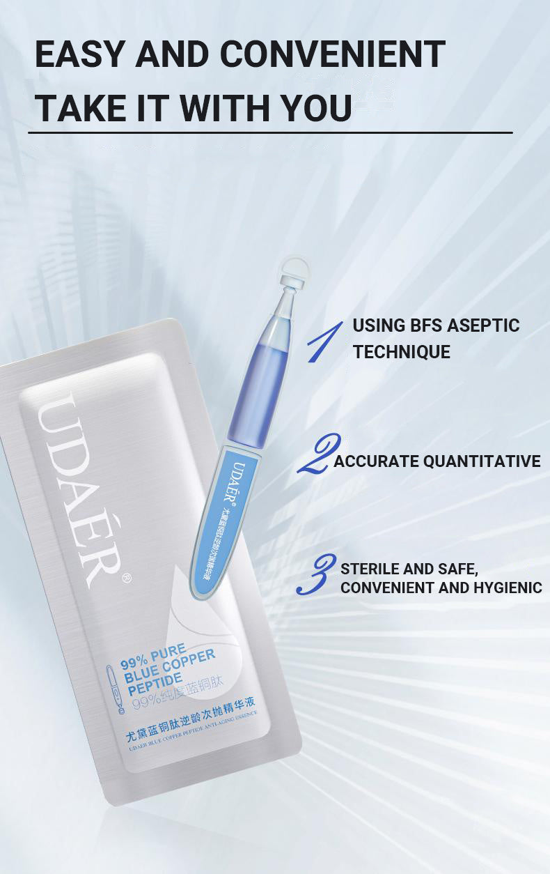 Blue Copper Peptide Essence, Rejuvenating, Moisturizing, Anti-wrinkle, Soothing And Repairing